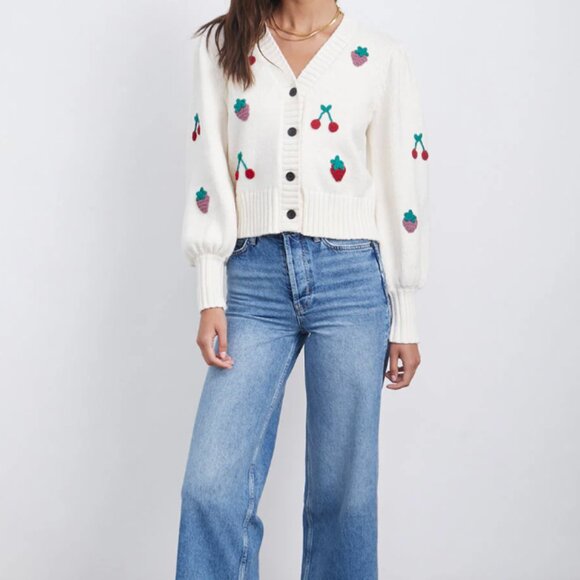 Rails - Esther Cardigan Ivory Fruits Eco - XS - Picture 3 of 5